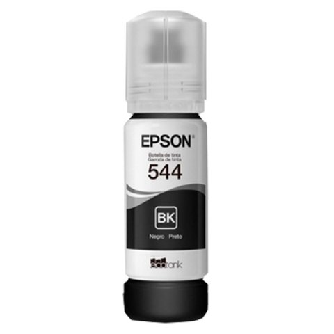 Tinta Epson T544120 T544 Preto | L3150 L3110 L5190 L3250 L3210 5190 3150 3110 | 65ml - Cartucho &amp