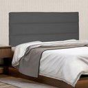 Ver imagem 4 de Cabeceira Painel Casal 1,40m La Italiana Suede Cinza