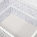 Ver imagem 4 de Baú Organizador em Fita 52x40x40cm Branco