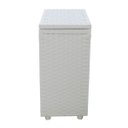 Ver imagem 2 de Cesto de Roupa em Fita 26x34x57cm com Rodas Branco