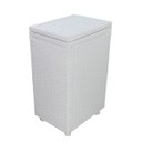 Ver imagem 1 de Cesto de Roupa em Fita 26x34x57cm com Rodas Branco