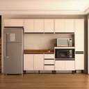 Ver imagem 1 de Cozinha Compacta 6 Peças 250044 com Tampo Koya Creme Politorno Móveis
