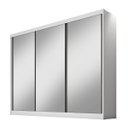 Ver imagem 2 de Guarda Roupa Casal com Espelho 3 Portas de Correr 4 Gavetas - Diamond-Branco - Móveis Novo Horizonte