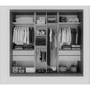 Ver imagem 4 de Guarda Roupa Casal com Espelho 3 Portas de Correr 4 Gavetas - Diamond-Branco - Móveis Novo Horizonte