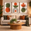 Ver imagem 1 de Quadro Decorativo Abstrato Elemento Harmonia Moldura Premium:Moldura Ype/40x60 com Vidro Acrílico