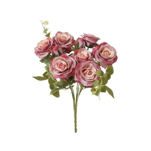 Flores artificiais Buquê de Rosas Diana Rosa Envelhecida |Linha Permanente Formosinha