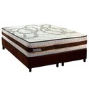 Ver imagem 1 de Conjunto Box Queen Colchão Anatômico Paropas Resiste Double Face Ag D45 + Base Crc Suede Brown (