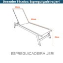 Ver imagem 5 de Espreguiçadeira Jeri Fratini 191 Cm (largura) em Alumínio e Assento em Tela Cor Cinza com 2
