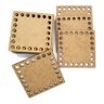 20 Fundo Base Cesto Crochê Fio de Malha Mdf 10cm Quadrada - 2