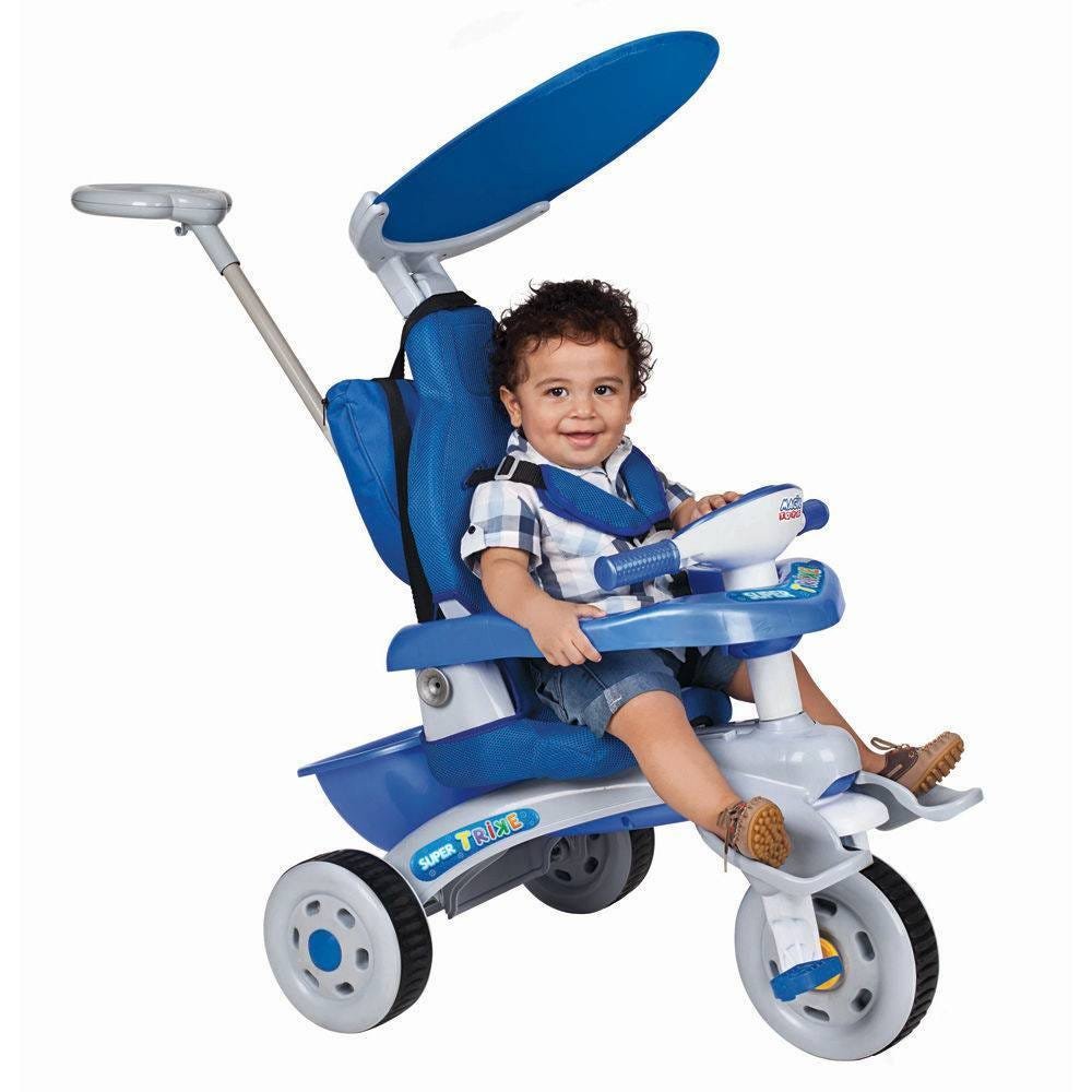 Triciclo Infantil Empurrador C/ Haste Trike Rosa Magic Toys