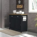 Ver imagem 3 de Balcao Aparador Buffet 2 Portas 85 Cm Ba145 Preto Dtall