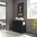 Ver mais imagens de Balcao Aparador Buffet 2 Portas 85 Cm Ba145 Preto Dtall