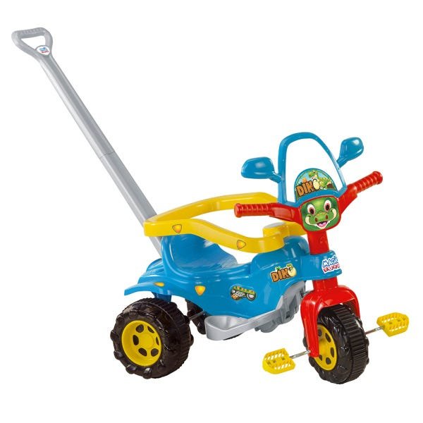 Triciclo Infantil Tico Tico Dino Azul Magic Toys