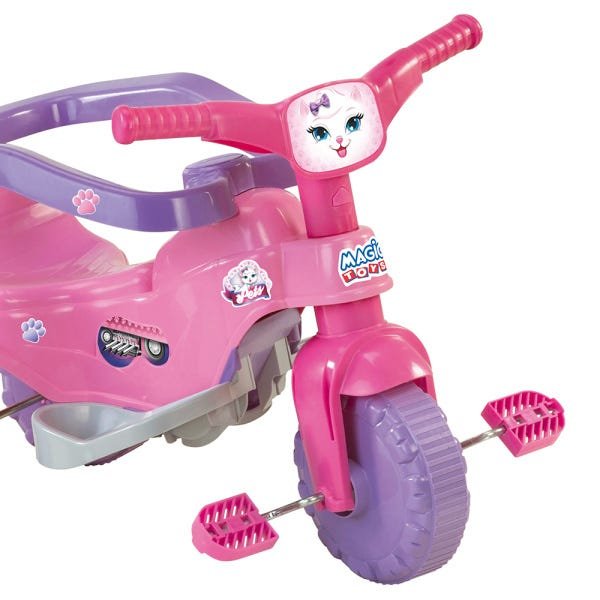 Triciclo Infantil Tico Tico Pets Rosa Magic Toys - 3