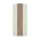 Ver imagem 1 de Guarda Roupa Modulado Canto Oblíquo Seletto 1 Porta Areia/jequitibá - Móveis Henn
