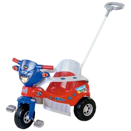 Motoca Triciclo Infantil Tico Bichos Rosa Menina Magic Toys em