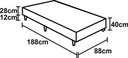 Ver imagem 3 de Base Box Solteiro Suede Preto