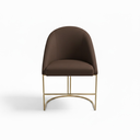 Ver imagem 2 de Cadeira Poltrona Estofada Decorativa Lua Premium:marrom