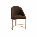 Ver imagem 1 de Cadeira Poltrona Estofada Decorativa Lua Premium:marrom