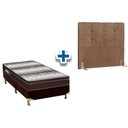 Ver imagem 1 de Cama Box Solteiro Crc + Colchão Ortopédico Light Ortobom + Cabeceira Clean Bege