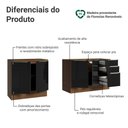 Ver imagem 4 de Armário de Cozinha Compacta 200 Cm Rustic/preto Lux Madesa 05