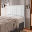 Ver imagem 7 de Cabeceira Cama Box Casal Queen Size Ivana 160cm Sintético Branco - Desk Design