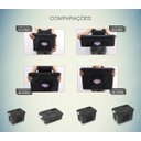Ver imagem 5 de Caixa Organizadora Multiuso Plástica 30 Litros Kit 2 Peças:preto