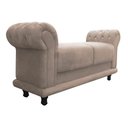 Ver imagem 2 de Recamier Barcelona Suede com Strass Bege
