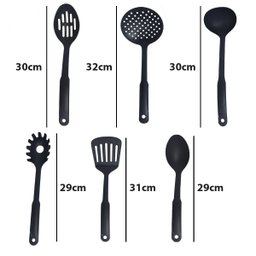 Kit Utensílios de Cozinha 5 Peças:preto - 4