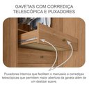 Ver imagem 6 de Guarda Roupa Casal Sonetto com Espelho e Gaveteiro Suiça Cumaru 25 Fendi - Horizonte