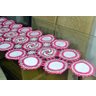 Caminho de Crochê Linha Cléa 1,55m - Branco e Pink Arte & Tear caminho de mesa - 1
