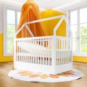Ver imagem 2 de Quarto Bebê Completo Berço Cômoda Guarda-Roupa Wood Divicar