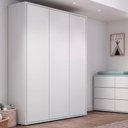 Ver imagem 5 de Quarto Bebê Completo Berço Cômoda Guarda-Roupa Wood Divicar