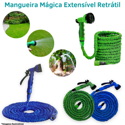 Mangueira Retrátil Extensível 15 Metros Gatilho 7 Posições - 1