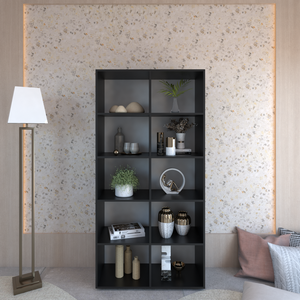 Estante com 10 Nichos Belle:preto