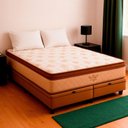 Ver imagem 1 de Cama Box Baú Queen Bege e Colchão Victory Molas Vstore