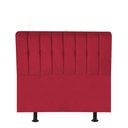 Ver imagem 1 de Cabeceira Estofada Kiara 100cm Solteiro Box Quarto Corino Vermelho - Gat Magazine