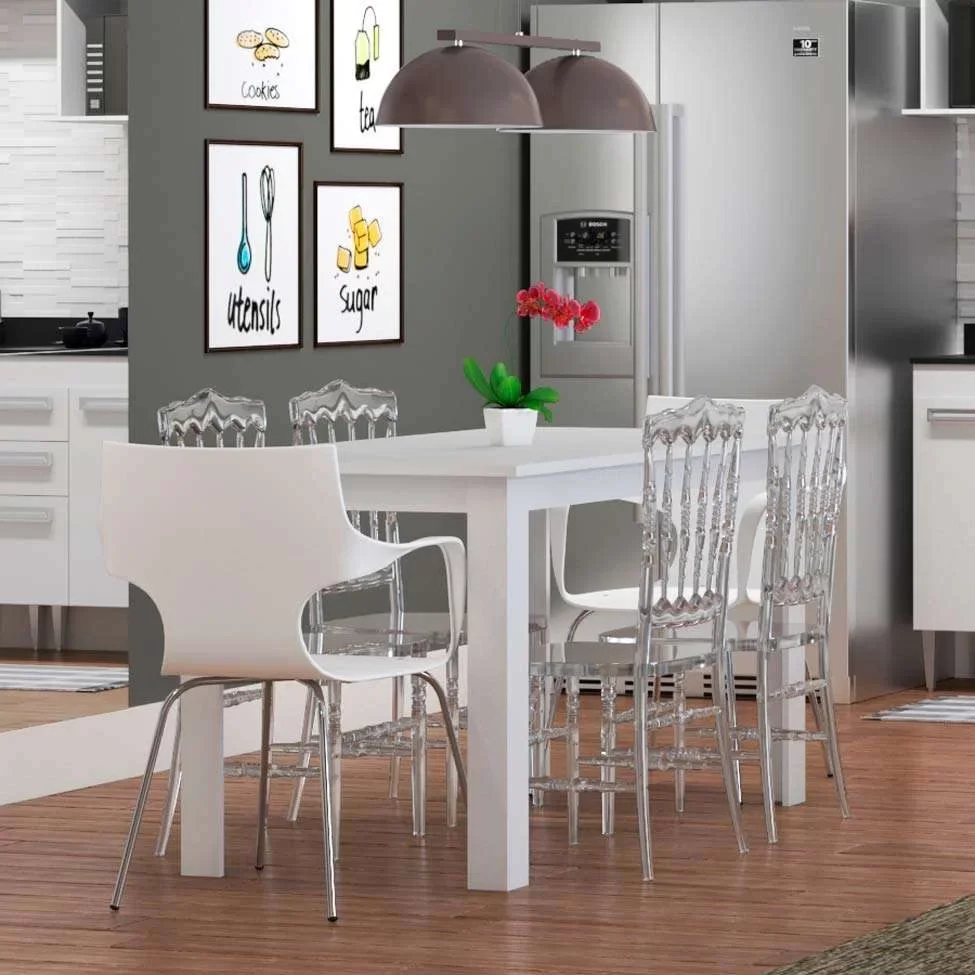 Conjunto com 2 Cadeiras Dior Cristal Prolar - 2