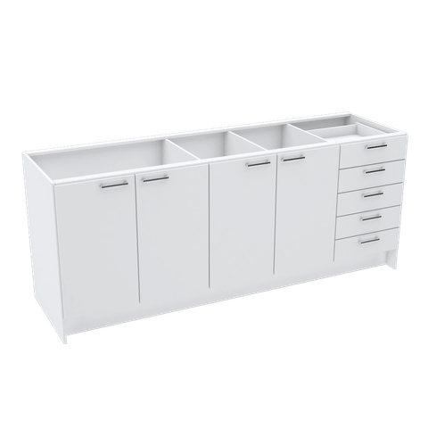 MESA COZINHA COM PORTAS E GAVETAS M338.B MUNDI MOVEIS