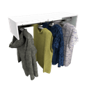 Ver imagem 1 de CABIDEIRO ROUPAS, CLOSET ARARA LOJA M31.2020.B MUNDI MOVEIS Branco