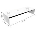 Ver imagem 4 de CABIDEIRO ROUPAS, CLOSET ARARA LOJA M31.2020.B MUNDI MOVEIS Branco