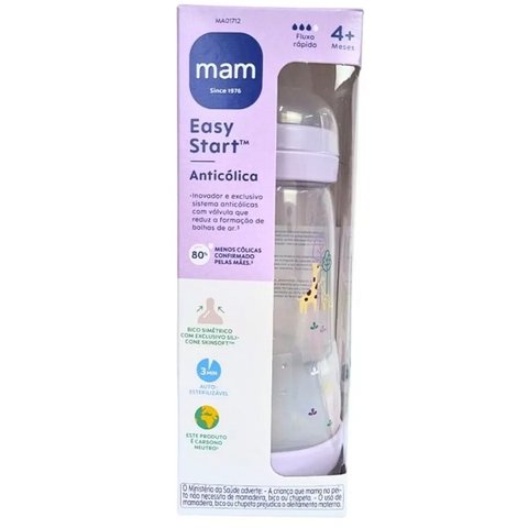 Mamadeira Easy Start Mam Anticolica 320ml Girafa Mam Ma01712