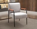 Ver imagem 3 de Poltrona Decorativa Jade para Sala de Estar, Recepção - Suede Bege