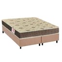 Ver imagem 1 de Cama Box Queen: Colchão Espuma D33 Orthoflex Comfortpedic + Base Crc Suede Clean (158x198)