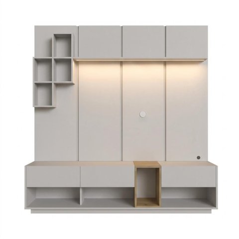 Painel e Rack Sala Nexus Prodecor com LED para TV até 55 Mel/Arenas