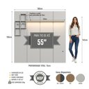 Ver imagem 2 de Painel e Rack Sala Nexus Prodecor com LED para TV até 55 Mel/Arenas