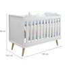 Berço Mini Cama Infantil Retrô - Branco - 4