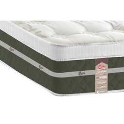 Cama Box Baú King: Colchão Molas Castor Bonnel Silver Star Air + Base CRC Courano White(193x203) - 3