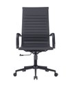 Ver imagem 6 de Kit 2 Cadeiras Escritório Presidente Giratória Couro Ecológico/Aço Cromado Manhattan Black - Preto