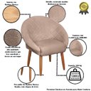 Ver imagem 4 de Kit Recepção 2 Poltronas 1 Namoradeira com Puff Resistente para Sala de Espera Decor Tecido Veludo